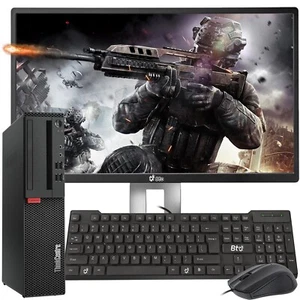 Lenovo Desktop PC Intel i5-6th 32GB 1TB SSD+1TB NVIDIA 1050ti New 24" LED Win 11 - Afbeelding 1 van 7