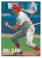 1996 Fleer Tiffany #247 Will Clark Baseball Card - Texas Rangers