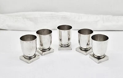 5 WILLIAM SPRATLING VINTAGE 1930'S STERLING SILVER SHOT GLASSES - Image 1 of 4