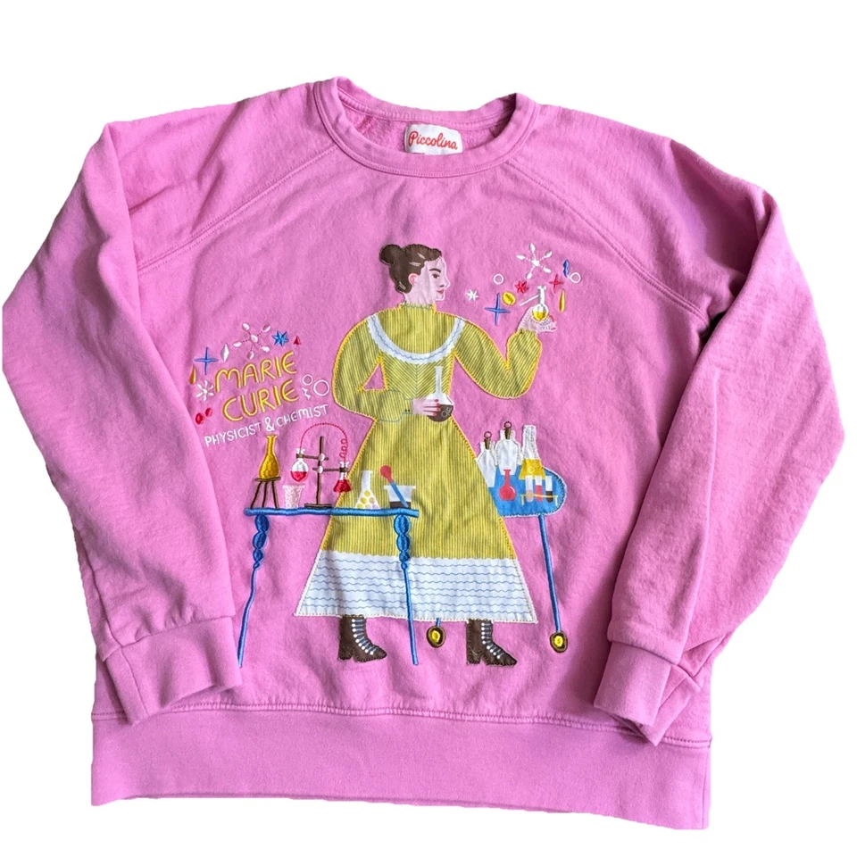 Piccolina Marie Curie Trailblazer Educación Rosa Sudadera Niñas Talla 14 Foto 1 de 4