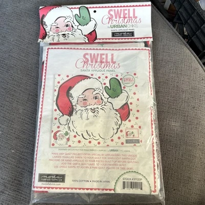 Santa Appliqué Panel swell  Christmas New Moda Fabrics - Image 1 of 3