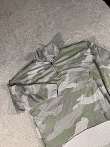 Aerie Sweatshirt Damen Medium Sunday Soft 1/4 Zip grün grau Camouflage Camouflage - Bild 1 von 9