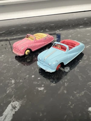 Vintage Dinky Toys A Pair of Early Austin Atlantic Including Rare Pink Colour - image 1 of 4