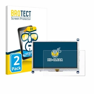 2x Display Schutz Folie für Raspberry Pi Touchscreen 5" Zubehör Transparent - Bild 1 von 6