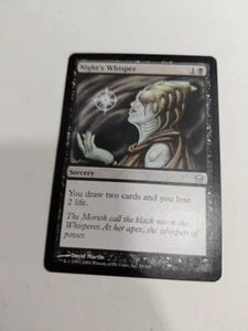 MTG Magic the Gathering Card Fifth Dawn Night's Whisper - Picture 1 of 12