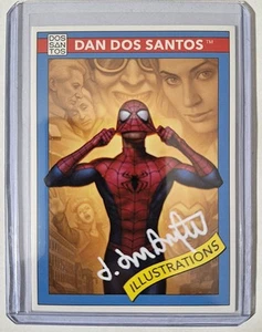 Dan Dos Santos Autograph Spider-Man Marvel Masterpiece 2022 Business Card RARE - Picture 1 of 2
