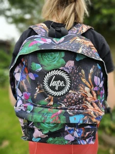 Awesome HYPE Backpack/Rucksack - Festival Rave Gym School Uni Travel PE WorkAwes - Picture 1 of 13