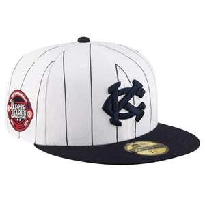 Men's New Era  White/Navy Kansas City Monarchs 2024 Turn Back The Clock 59FIFTY - Picture 1 of 6