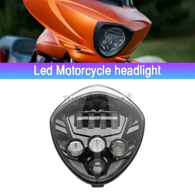 Motor Headlight Clear Lens W/High/Low Beam For Victory Cross Country 2014-2016 - Image 1 of 4