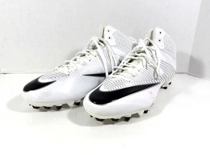2016 Nike Vapor Speed Midtop Steelers Wht/Blk Football Cleats Size 16 847089-100 - Picture 1 of 6