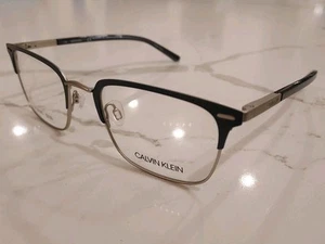 NEW Calvin Klein Frames Eyeglasses CK21302 Bue/Silver Half-Rim 422 53 21 145 - Picture 1 of 8
