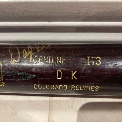 Darryl Kile Signed Game Used Bat JSA And LOA Colorado Rockies Houston Astros - Image 1 of 4