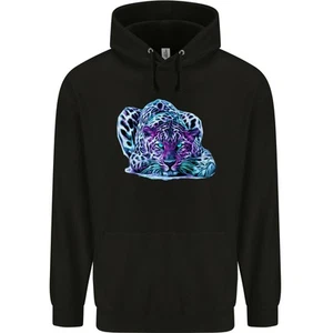 Colourful Leopard Wild Cat Panther Childrens Kids Hoodie - Picture 1 of 39