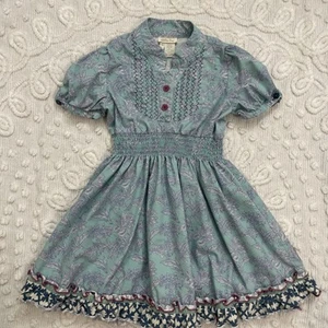 Matilda Jane Tidal Toile Smocked Ruffle Dress Size 6 Boho Western - Picture 1 of 9