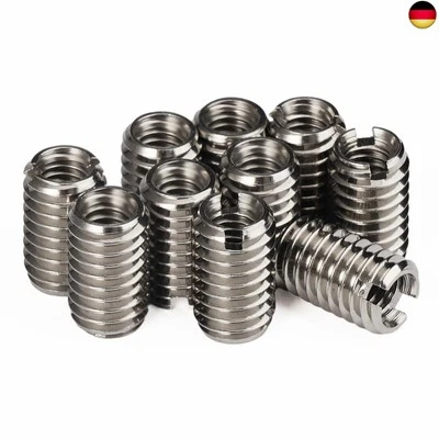 Gewindehülse M8 auf M6, 10 Stück Edelstahl Gewindeeinsatz, Selbstschneidende G - Bild 1 von 4