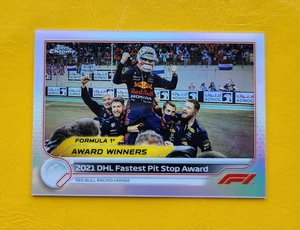 2022 Formula 1 Topps Chrome Max Verstappen #194 F1 Refractor Award Winner RedBul - Picture 1 of 2