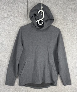 Lululemon At Ease Hoodie Mens Small Gray Textured Pullover Hooded Sweatshirt - Picture 1 of 9