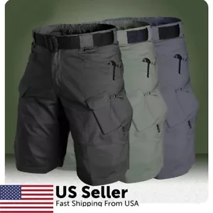 Taktische Wandershorts Herren Freizeit Cargo Wasserdicht Kampf Arbeit Armee Halbhose - Bild 1 von 51