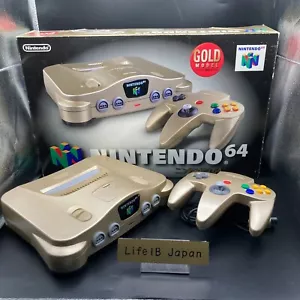 Consola Nintendo 64 Dorada NTSC-J con Mando y Caja Original - Excelente - Imagen 1 de 24