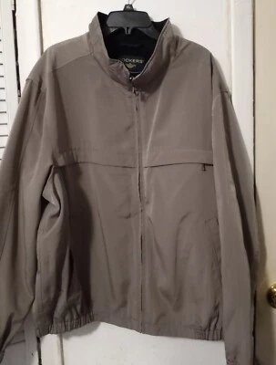 Dockers Quilted Lined Barn Coat Jacket Brown Insulated Men's XL Full Zip - Image 1 of 4