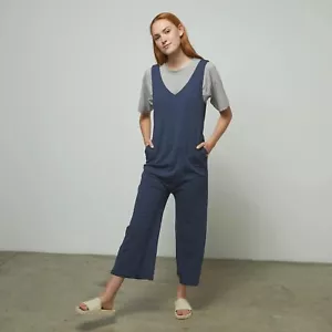 LUNYA Women’s Restore Romper Deep Blue Heather XS - Picture 1 of 4