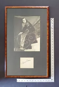 GORGEOUS ADRIENNE AMES AUTOGRAPH DECO INTERIOR CUSTOM FRAMED OTTO DYER PHOTO - Picture 1 of 24