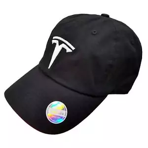 Tesla Logo Embroidered Dad Hat – Premium Cotton Adjustable Cap - Picture 1 of 12