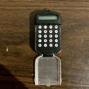 Vintage Mini Pocket Or Keychain Electronic Calculator With Case - Untested - Picture 1 of 7
