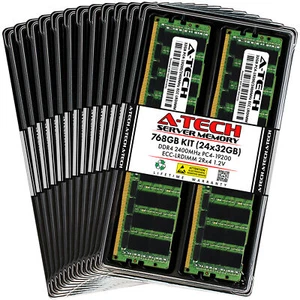 768GB 24x 32GB PC4-2400 LRDIMM ASUS Z10PP-D24 Arbeitsspeicher RAM - Bild 1 von 5