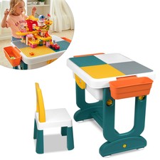 Tavolo per bambini tavolo attività tavolo da gioco tavolo in pietra set regalo bambini ORI ^6