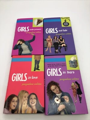 The Girls Collection Jacqueline Wilson 4 Hardcover Books Under Pressure In Tears - Image 1 of 4