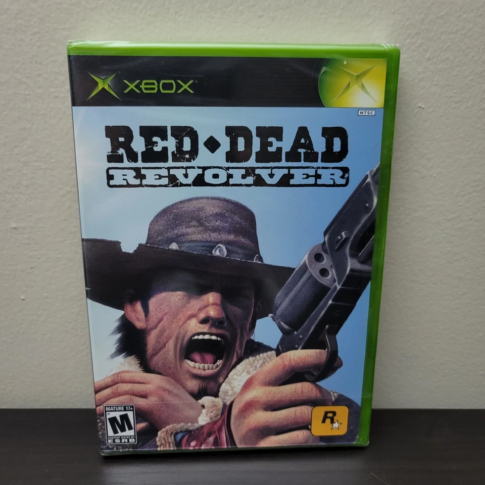 Red Dead Revolver (Microsoft Xbox, 2004) New Factory Sealed Y-Fold Black Label - Image 1 of 4