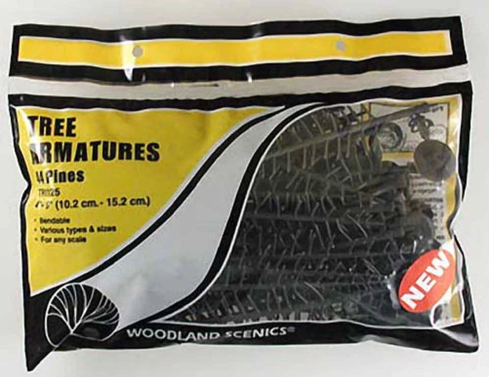 Woodland Scenics Tree Armatures 44 Pine Trees Tr1125