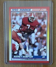 1990 Score Rodney Hampton RC #307 New York Giants - Georgia Bulldogs