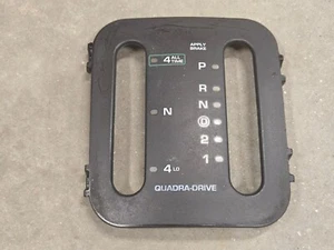 99-04 Jeep Grand Cherokee WJ QUADRA DRIVE QUADRADRIVE Shifter Face Plate Trim - Picture 1 of 7