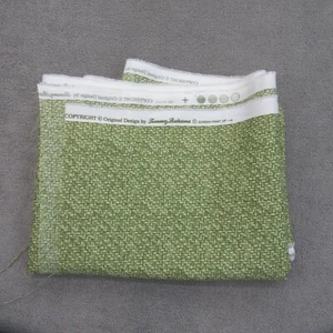 Tommy Bahama Fabric Green TBO Tampico Basket Weave Indoor Outdoor 54” X 104" - Picture 1 of 8