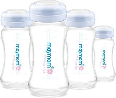 Maymom Wide-Mouth Milk Storage Collection Bottle with SureSeal Sealing Disk 6pc - Image 1 of 4