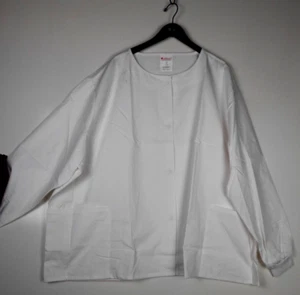 ALL HEART WHITE button-down Lab Coat 5XL NO COLLAR - Picture 1 of 4