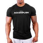 Accomplish - Men's Bodybuilding T-Shirt | Gym Training Vest Top by GYMTIER