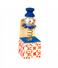 Casa Delle Bambole Blu Jack IN The Scatola Miniatura Vivaio Giocattolo 1:12