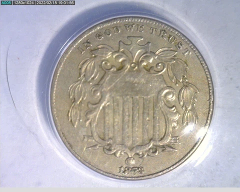 1873 shield nickel ( 3-375 4m3) Cover