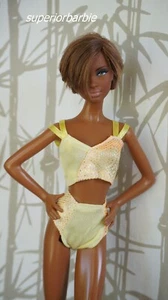 Barbie Beach Fashion Bikini Doppelträger Gelb Schimmer - Bild 1 von 3
