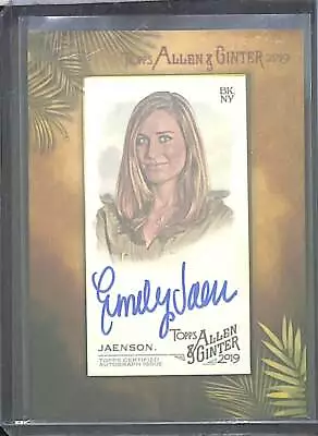2019 Topps Allen and Ginter Mini Autograph #MA-EJA Emily Jaenson - Image 1 of 2