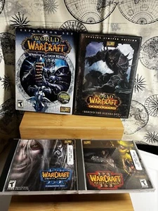 World of Warcraft Wrath of the Lich King Warcraft 3 Lot Games Pc Untested - Picture 1 of 19