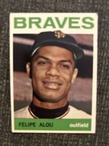 1964 Topps Baseball Card #65 Felipe Alou Milwaukee Braves Vg Crease Free Ship!