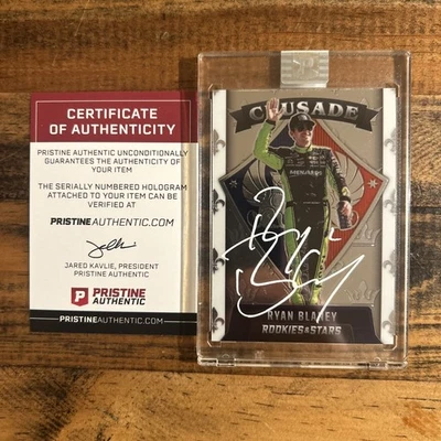 Ryan Blaney Signed Panini Crusade Rookies & Stars 2022  NASCAR (PA Encapsulated) - Image 1 of 2