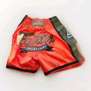 Fairtex Orange/Black Muay Thai Shorts Size S - Picture 1 of 3