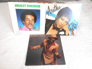 Aretha Franklin Jump To It, Wilson Pickett, Smokey Robinson Love Breeze LPs Lot - Picture 1 of 2