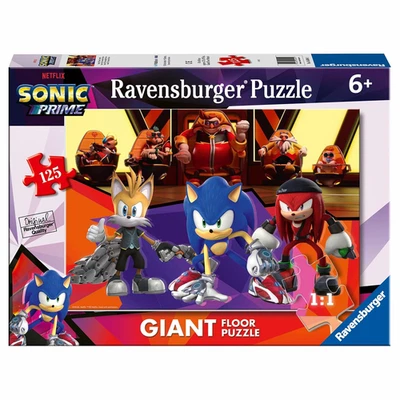 Puzzle SONIC PRIME 125 pezzi Gioco Ravensburger Dottor Eggman Miles Knuckles - Immagine 1 di 4