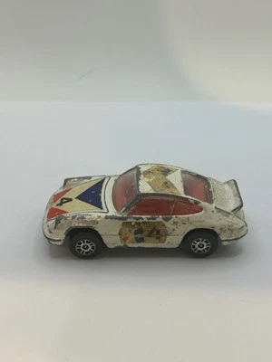 Vintage 1973 Corgi Junior 1:64 White #4 Porsche Carrera Sports Car  - Image 1 of 4